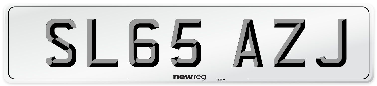 SL65 AZJ Number Plate from New Reg